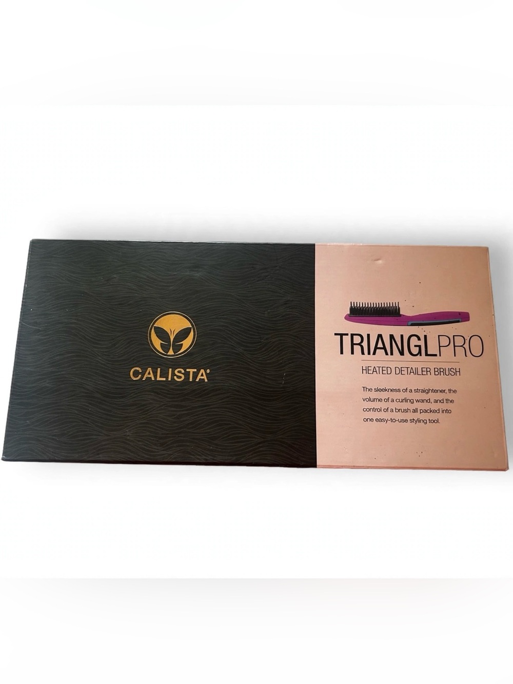 Calista TrianglPro Heated Detailer Brush Pink Hibiscus - NEW Open Box